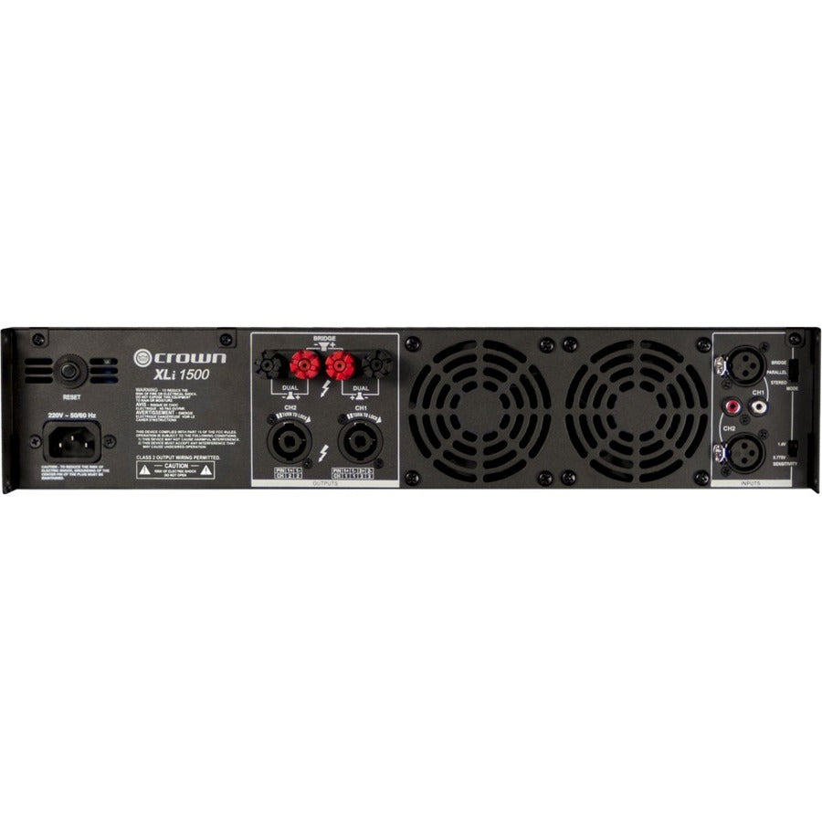 Crown 1500 Amplifier - 660 W RMS - 2 Channel - Dark Gray Crown 1500 Amplifier - 660 W RMS - 2 Channel - Dark Gray